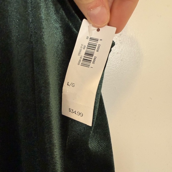 NWT Old Navy Dark Green Velvet Mini Dress - Picture 3 of 5